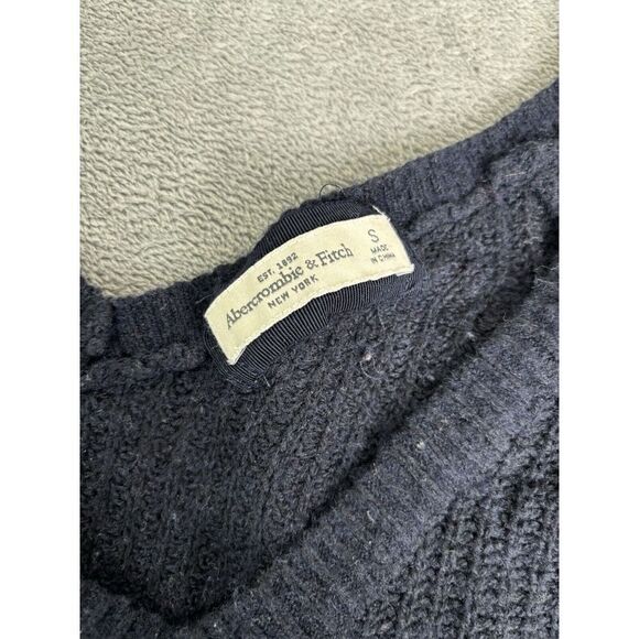 Vintage Y2K Abercrombie & Fitch Pullover Sweater Women's Size Small Blue - Picture 5 of 10